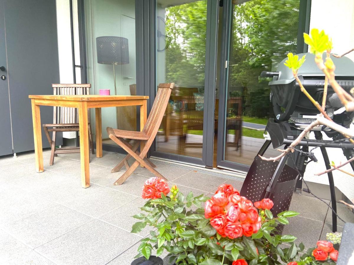 Ferienwohnung Customflats - Tiefgarage - Terrasse - Uninähe Ulm Exterior foto